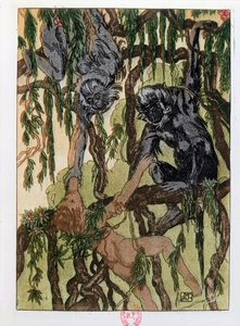 Mowgli and the Monkeys, Illustration from 